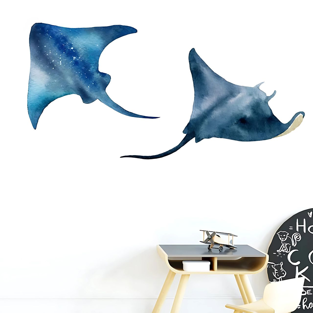 Devil Rays & Manta Fish Kids Wall Stickers
