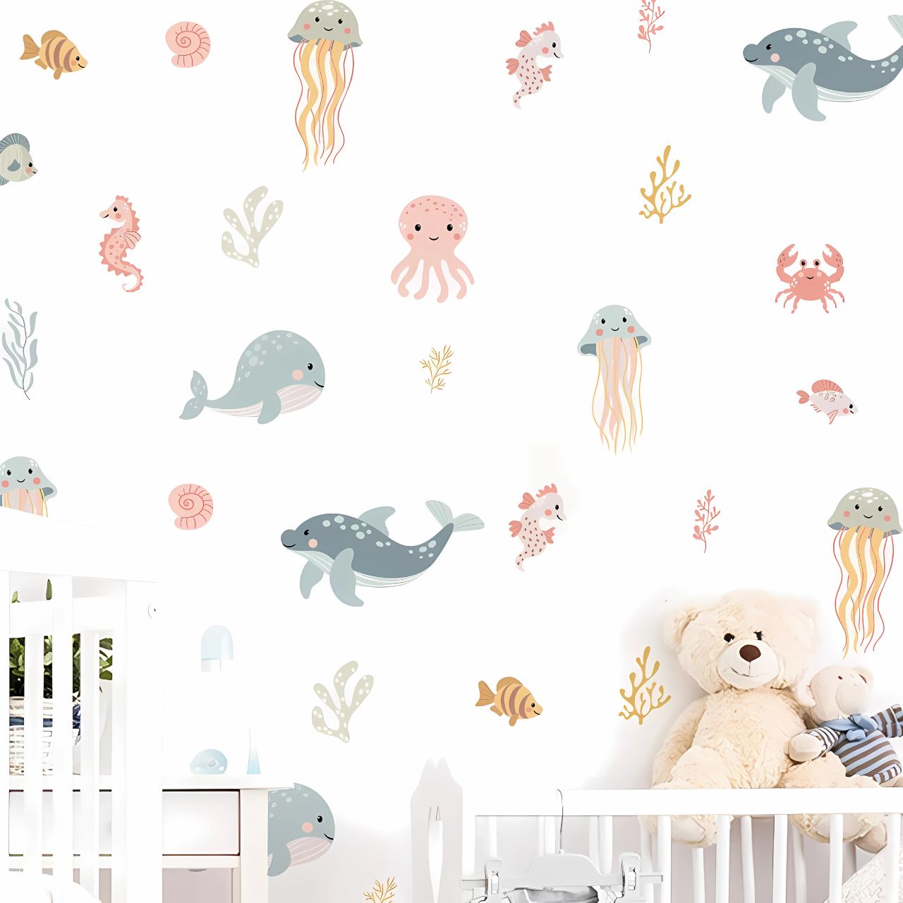 Ocean Fish & Sea Animals Kids Wall Sticker