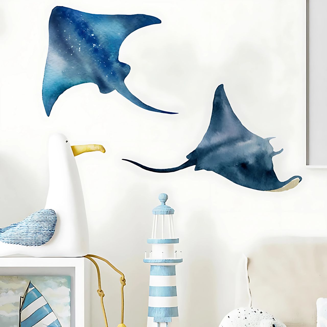 Devil Rays & Manta Fish Kids Wall Stickers