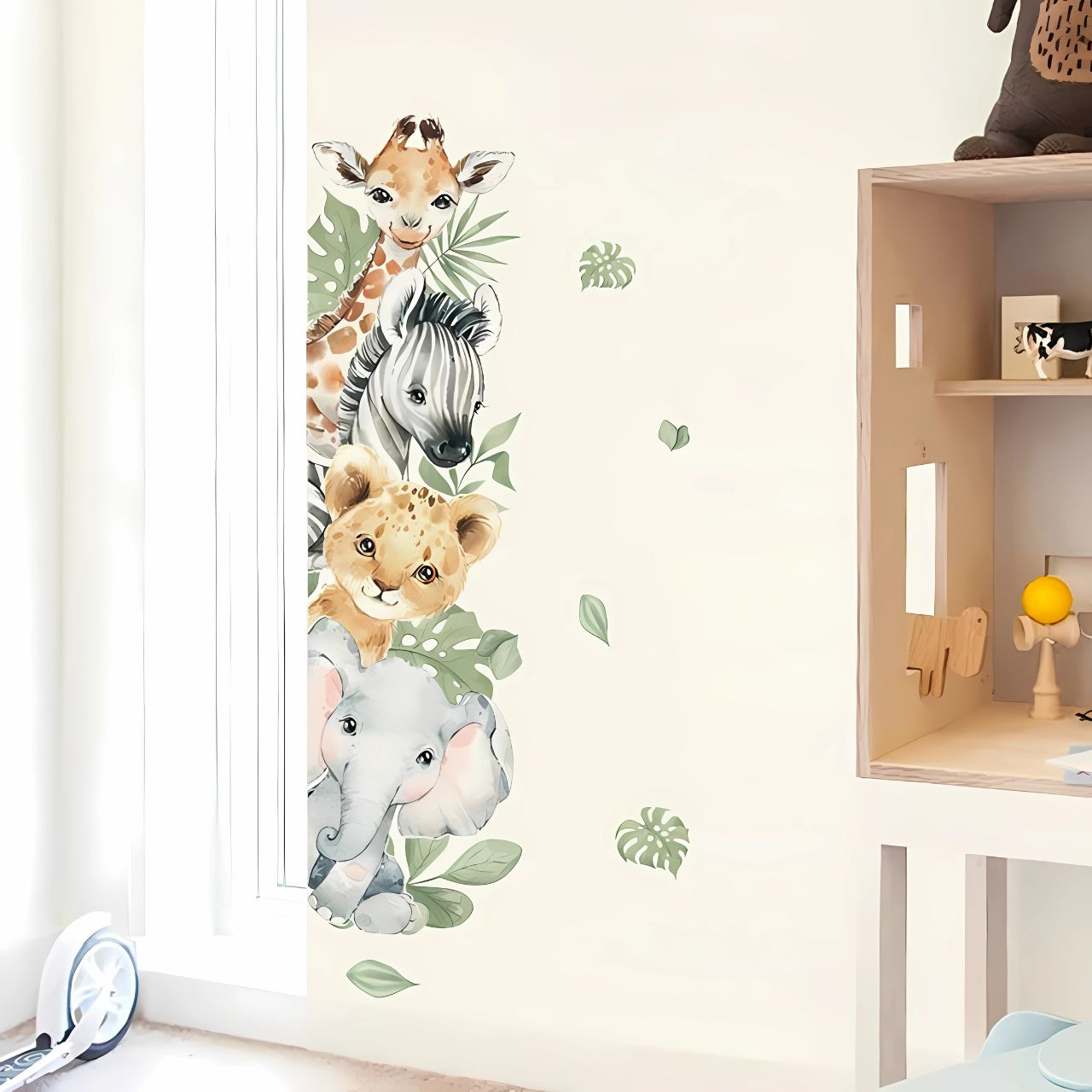 Jungle Animals Door Kids Wall Stickers