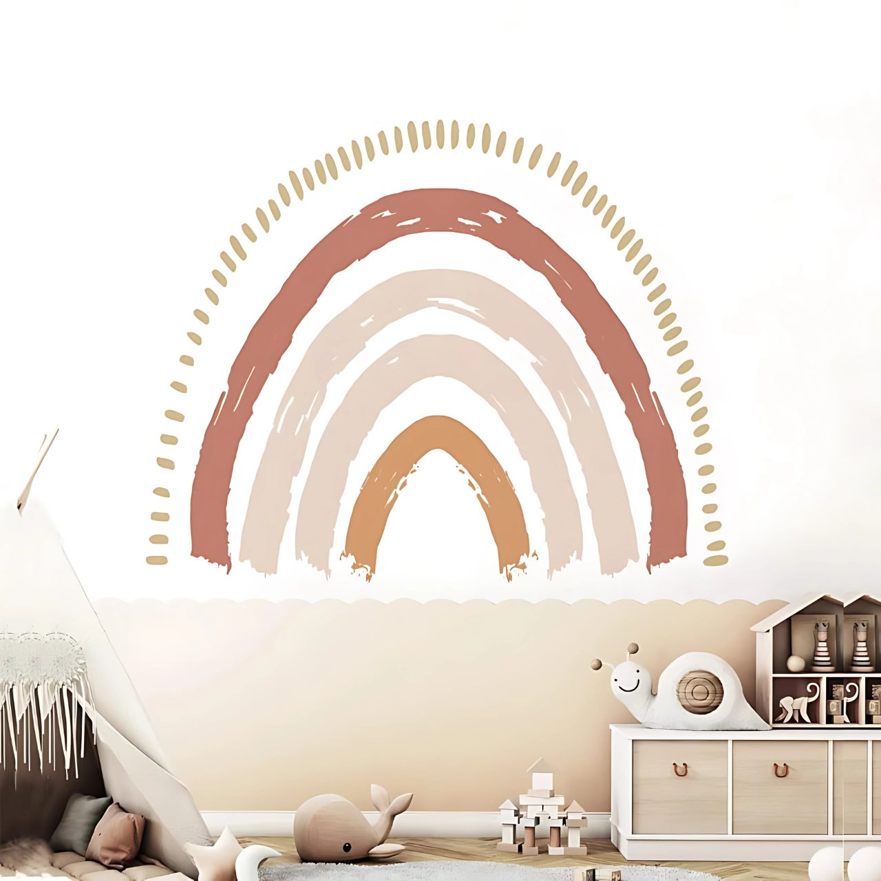 Nursery Boho Rainbow Wall Stickers