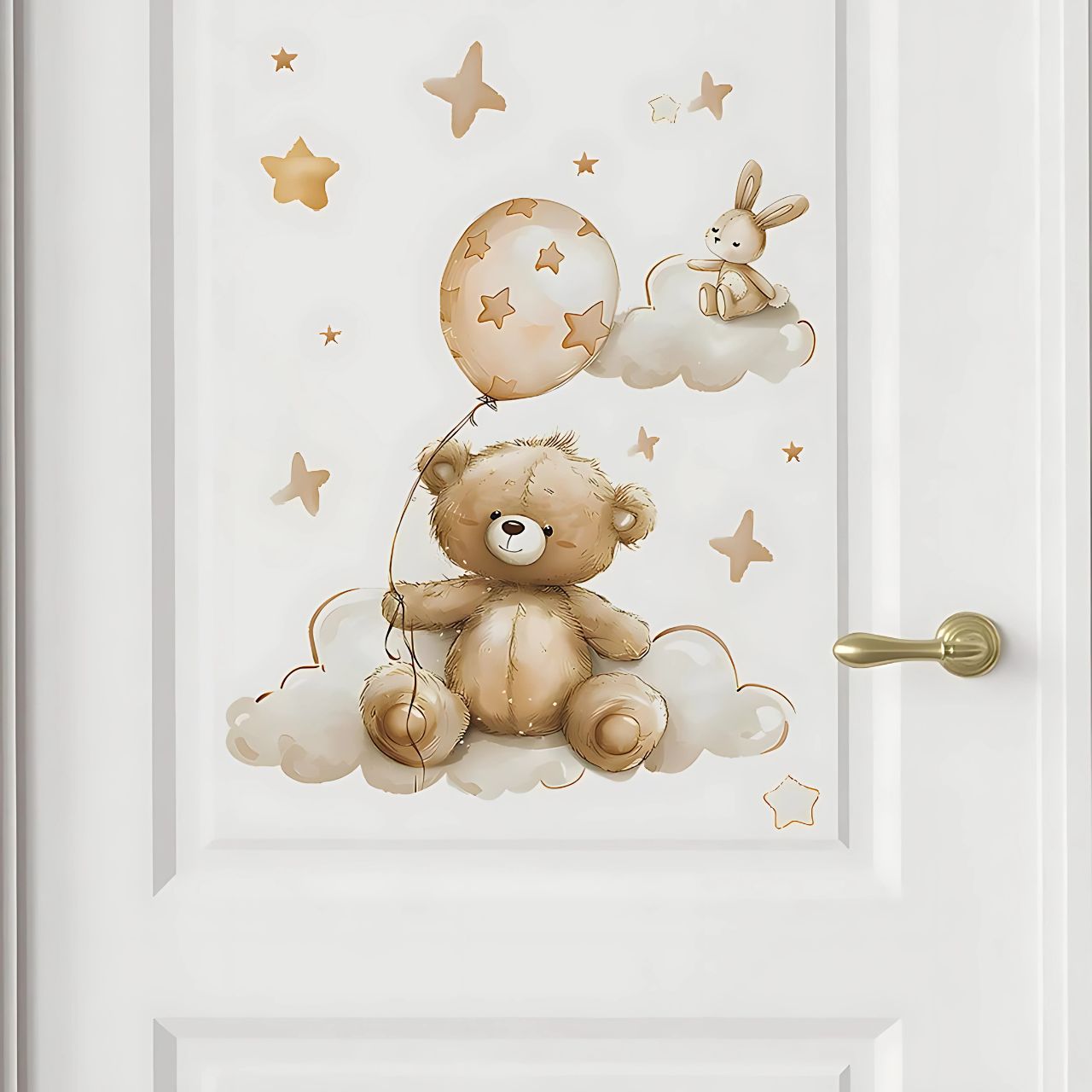 Bear Holding Balloons Kids Wall Sticker