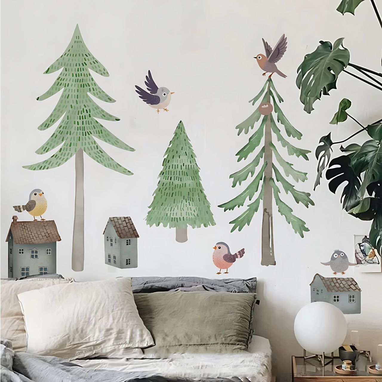 Large Forest Tree Kids Wall Stickers