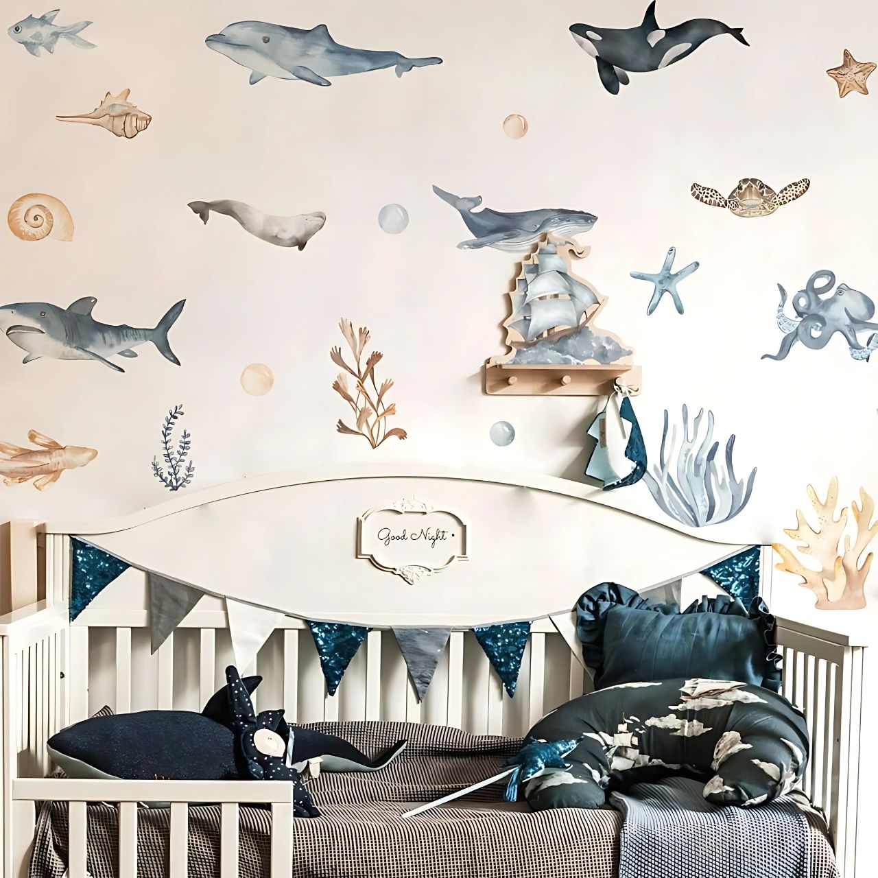 Sharks, Ocean Animal Kids Wall Sticker