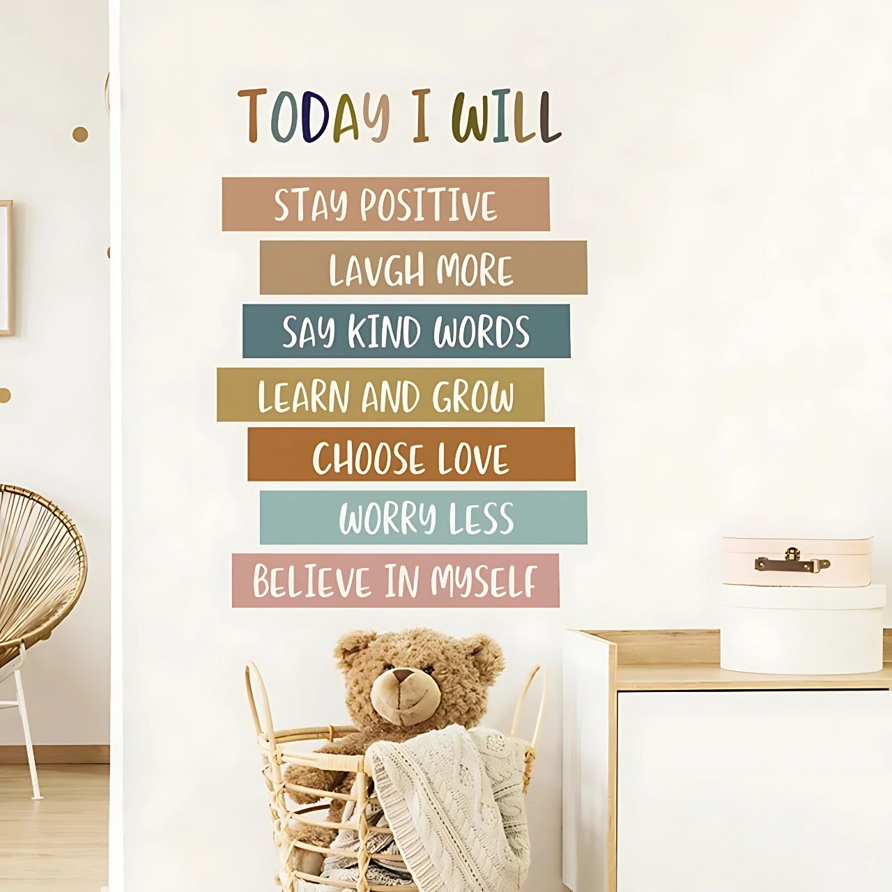 Positive Affirmations Kids Wall Stickers