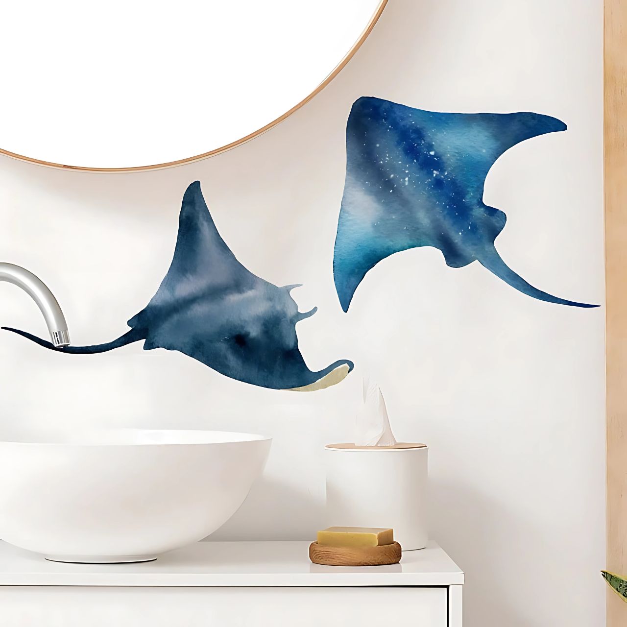 Devil Rays & Manta Fish Kids Wall Stickers