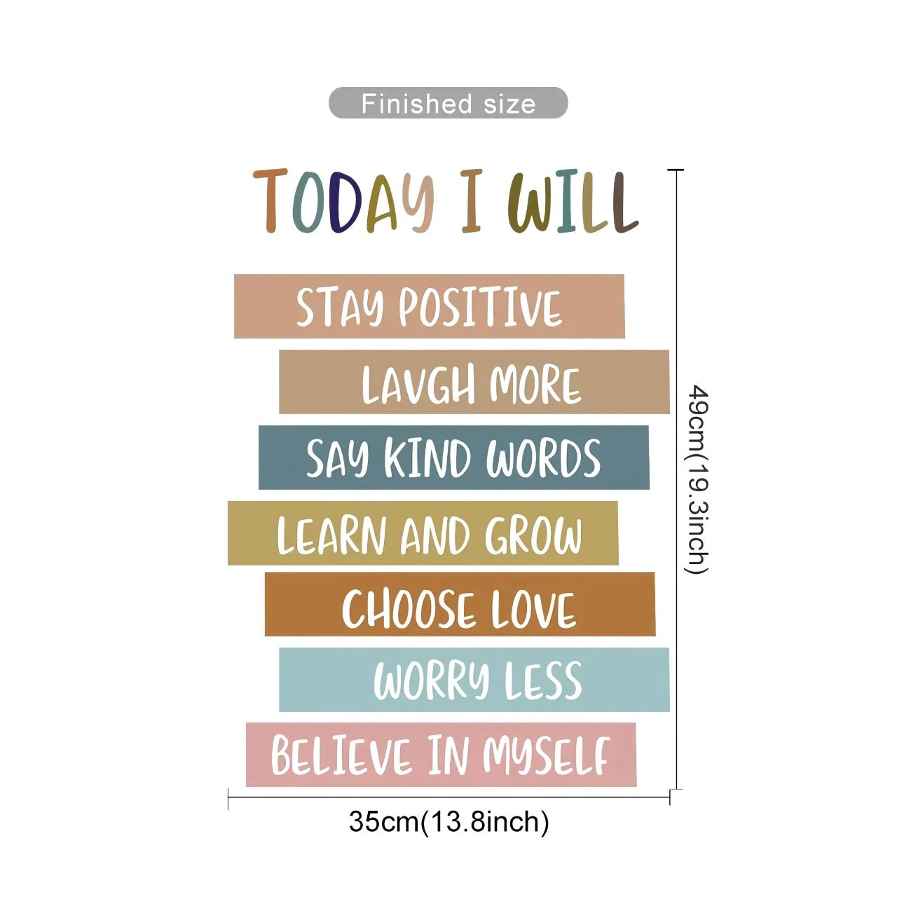 Positive Affirmations Kids Wall Stickers