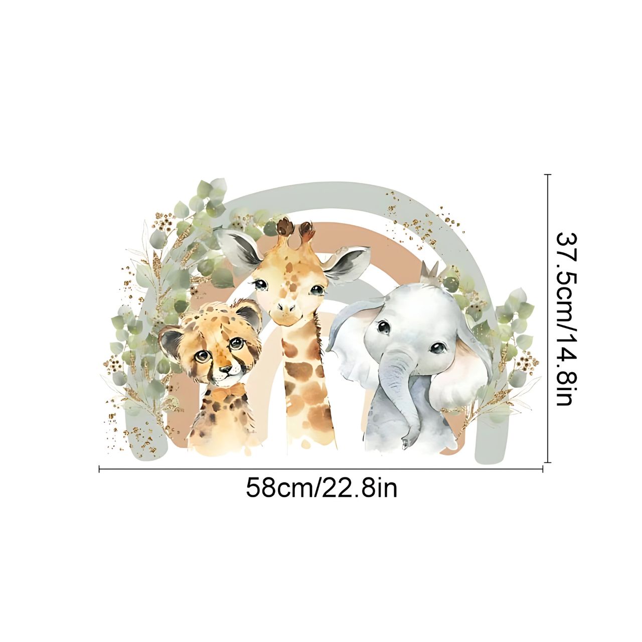 Boho African Animals Kids Wall Stickers