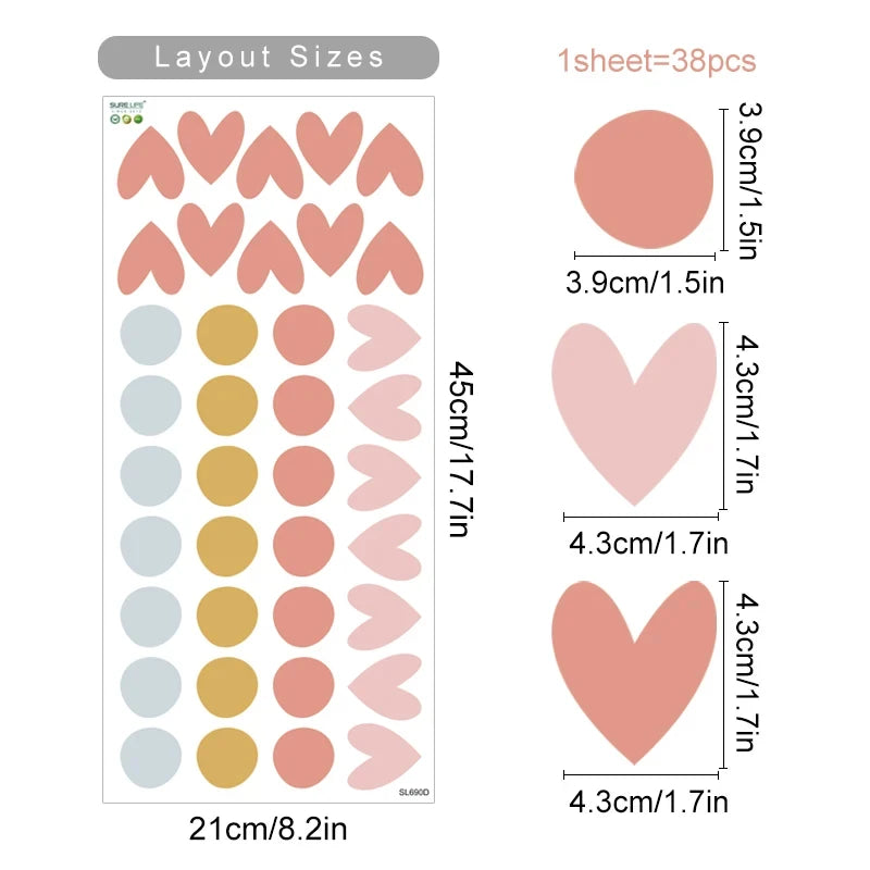 Rainbow, Sun, and Clouds Kids Wall Sticker
