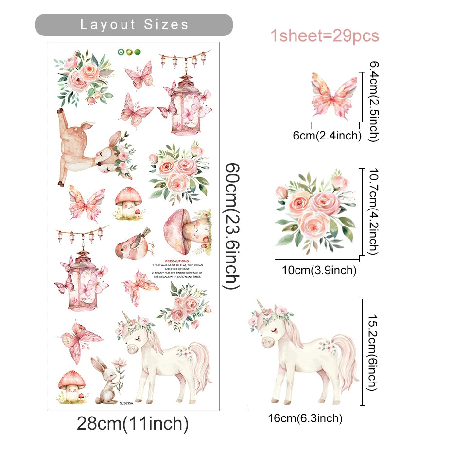 Deer House Elves Kids Wall Stickers