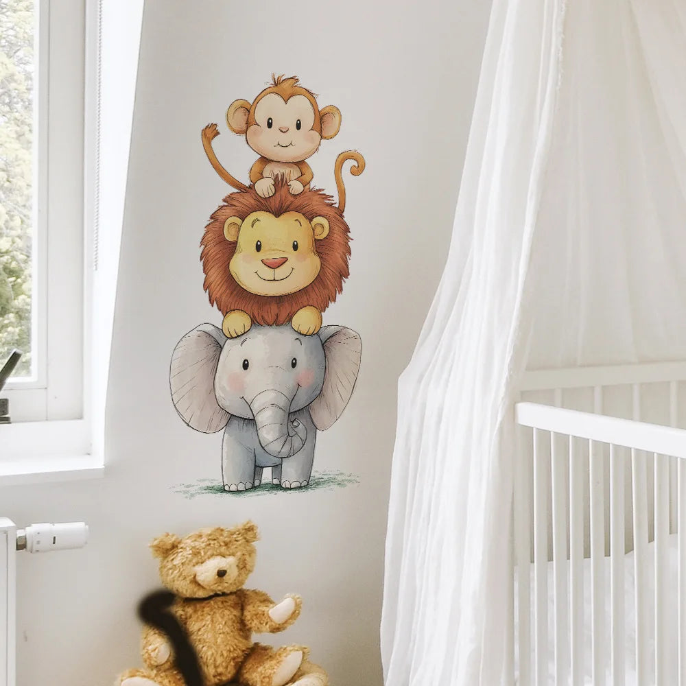 Cute Forest Animals Kids Wall Stickers