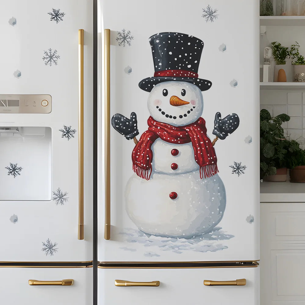 Christmas Snowman Snowflake Kids Wall Stickers