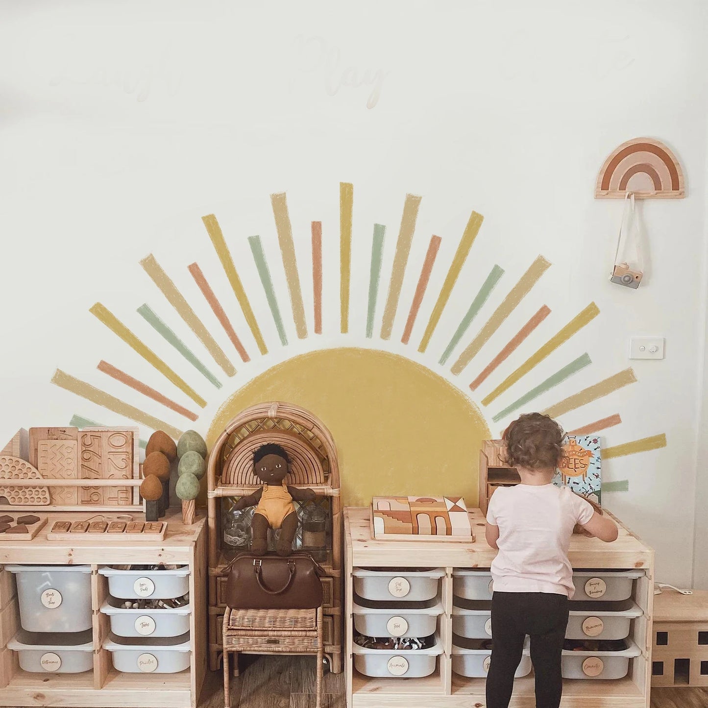 Boho Sun Kids Wall Sticker