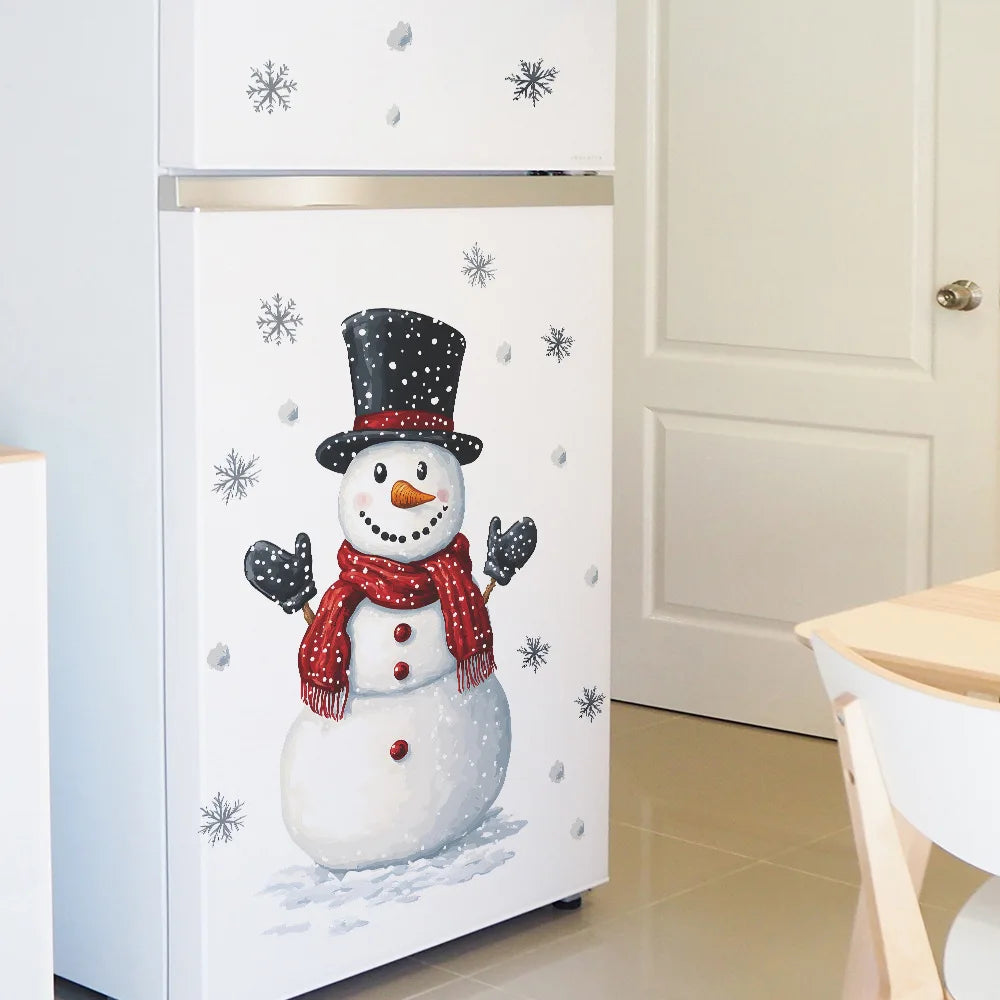 Christmas Snowman Snowflake Kids Wall Stickers