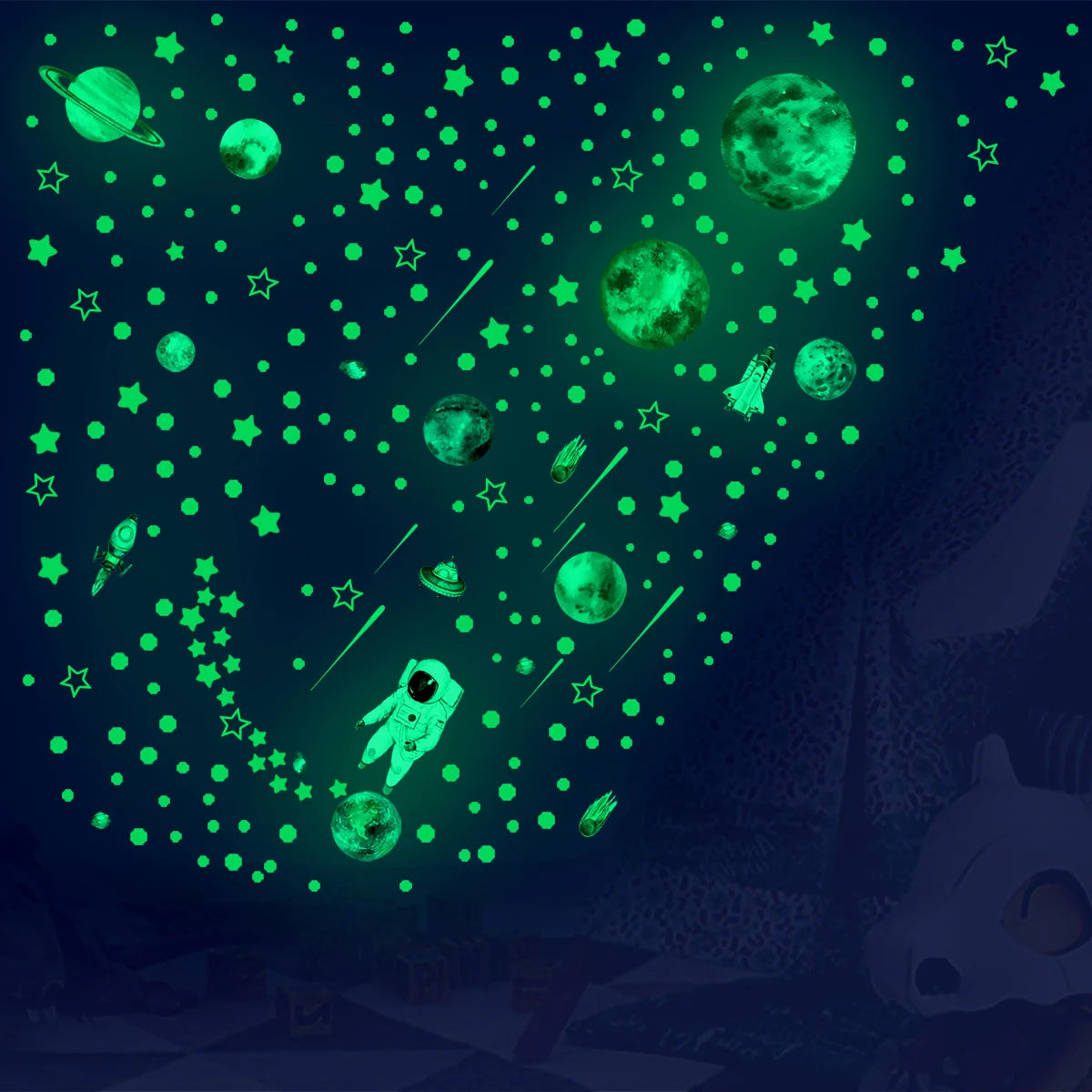 Glow in The Dark Stars Luminous Kids Wall Stickers