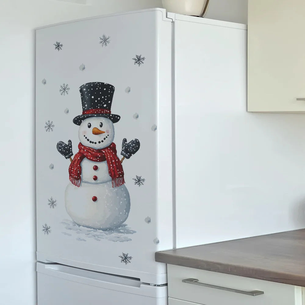 Christmas Snowman Snowflake Kids Wall Stickers