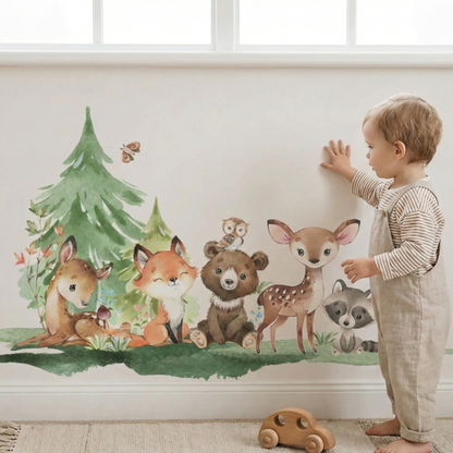 Forest Animals Theme Kids Wall Stickers