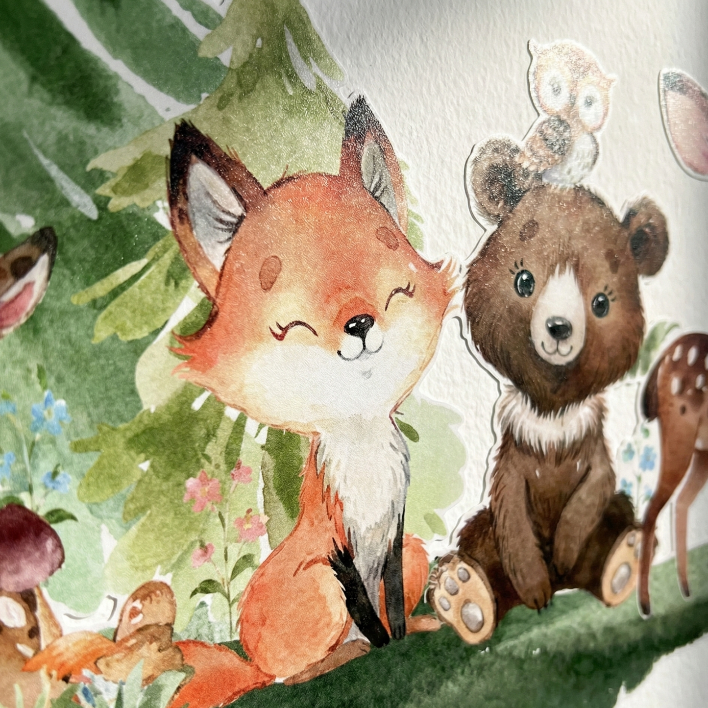 Forest Animals Theme Kids Wall Stickers