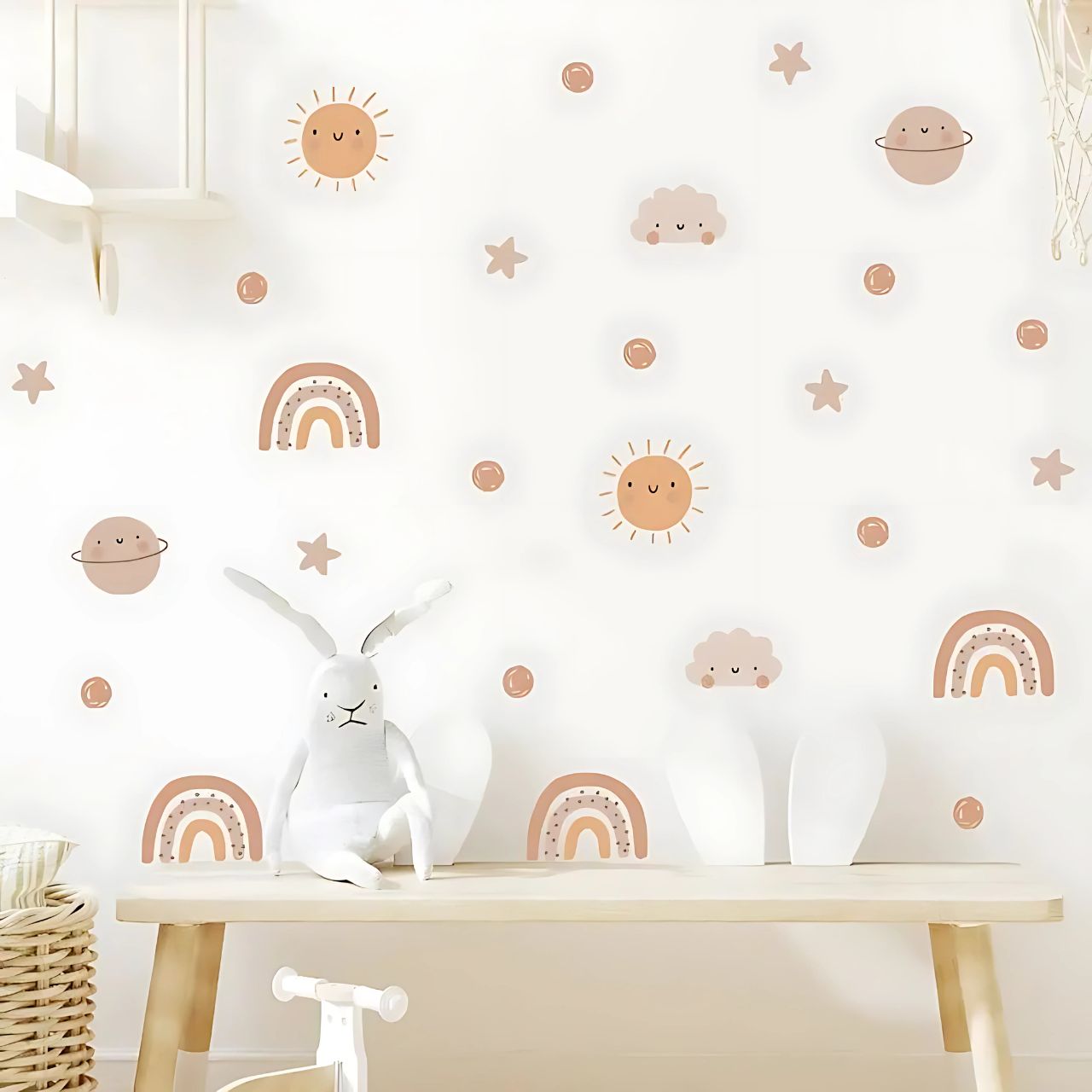 Rainbow & Sun Kids Wall Stickers