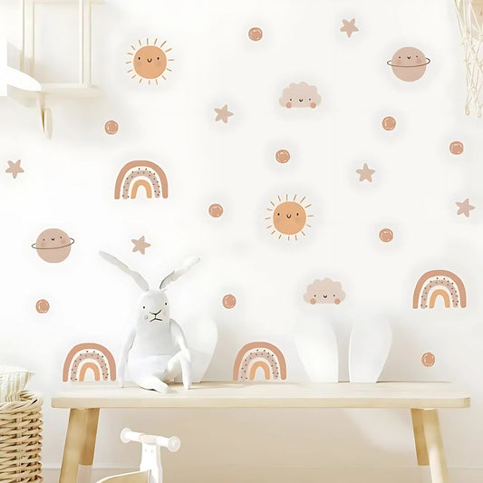 Rainbow & Sun Kids Wall Stickers
