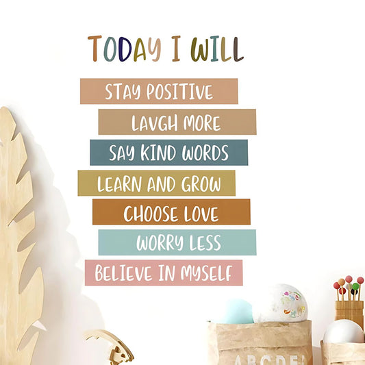 Positive Affirmations Kids Wall Stickers