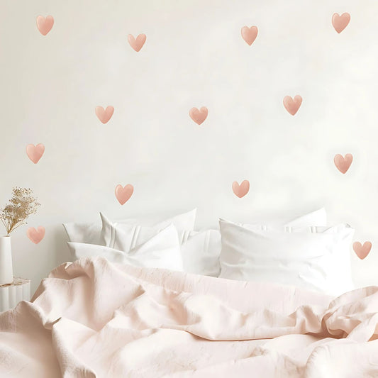 Pink Heart Kids Wall Stickers