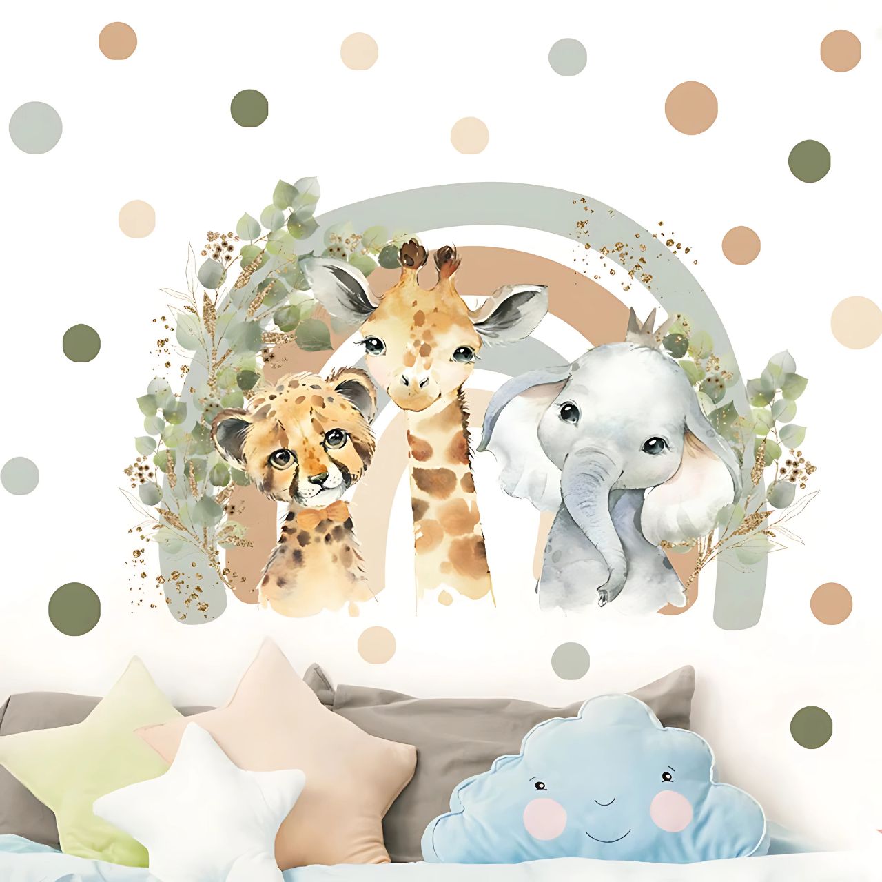 Boho African Animals Kids Wall Stickers