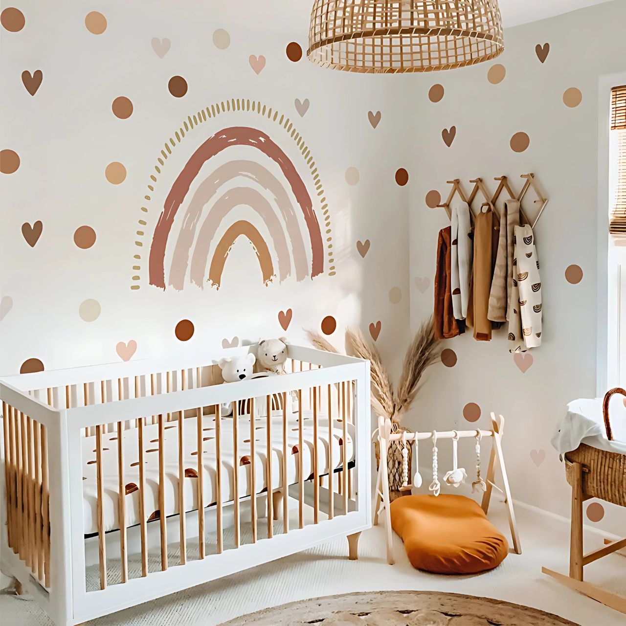 Nursery Boho Rainbow Wall Stickers