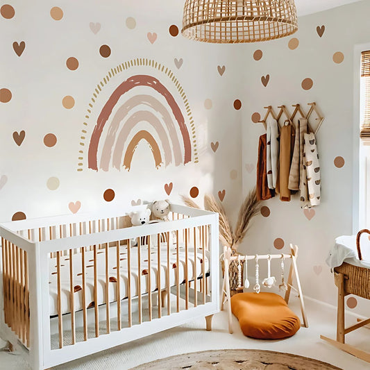 Nursery Boho Rainbow Wall Stickers