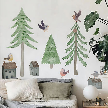Large Forest Tree Kids Wall Stickers