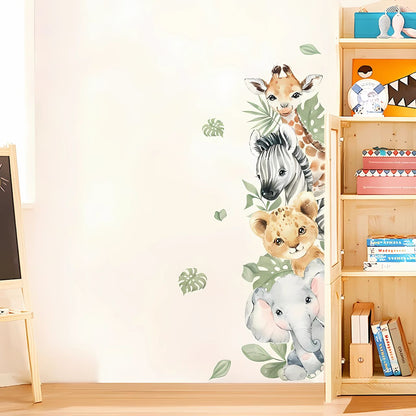 Jungle Animals Door Kids Wall Stickers