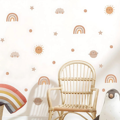 Rainbow & Sun Kids Wall Stickers