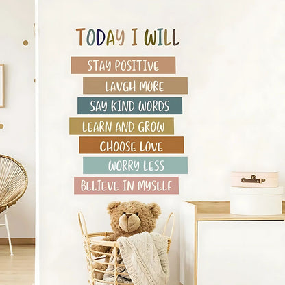 Positive Affirmations Kids Wall Stickers