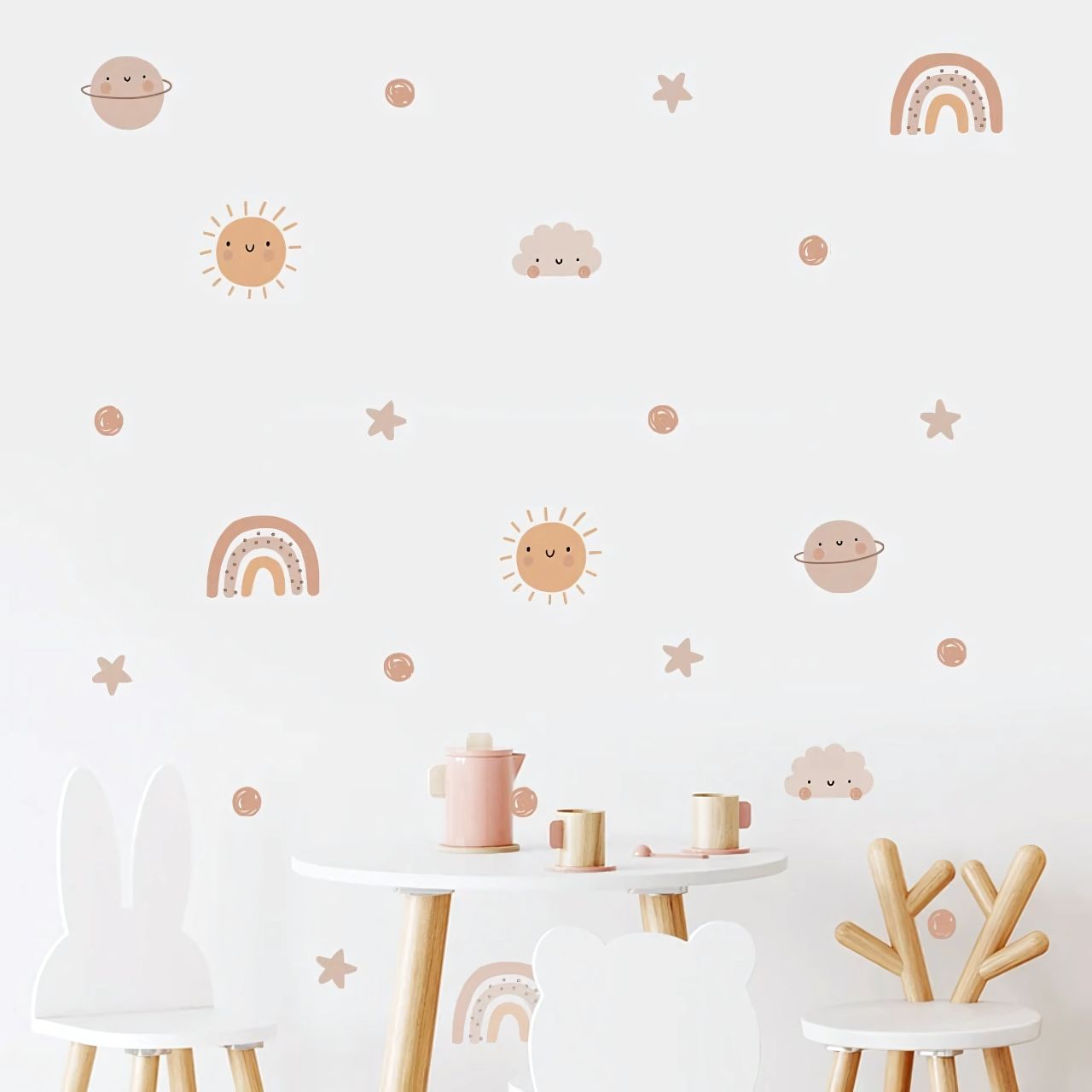 Rainbow & Sun Kids Wall Stickers