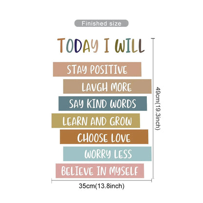 Positive Affirmations Kids Wall Stickers