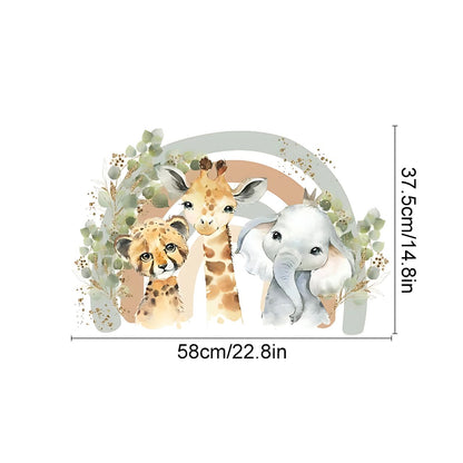 Boho African Animals Kids Wall Stickers