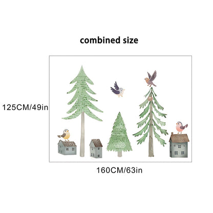 Large Forest Tree Kids Wall Stickers