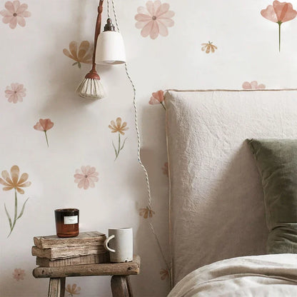 Boho Flowers Kids Wall Stickers