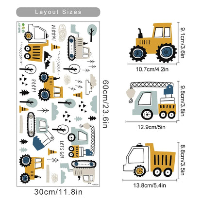 Urban Car Buildings Kids Wall Stickers