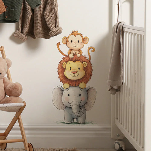 Cute Forest Animals Kids Wall Stickers