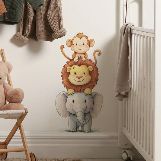 Cute Forest Animals Kids Wall Stickers