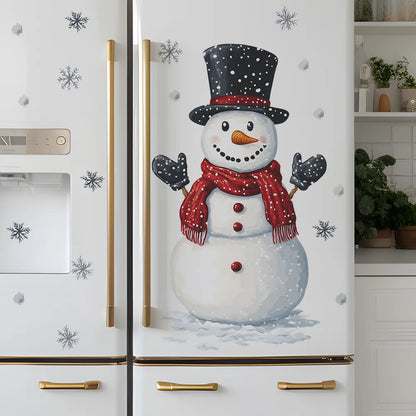 Christmas Snowman Snowflake Kids Wall Stickers