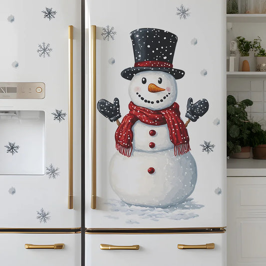 Christmas Snowman Snowflake Kids Wall Stickers