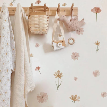 Boho Flowers Kids Wall Stickers