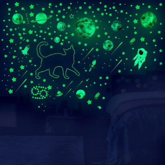Glow in The Dark Stars Luminous Kids Wall Stickers