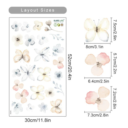 Boho Flowers Kids Wall Stickers